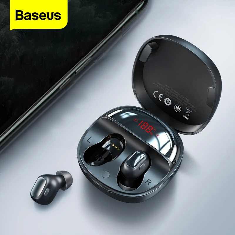Baseus WM01 Plus TWS беспроводные bluetooth наушники светодиодный Беспроводные спортивные