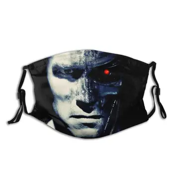 

Terminator Unisex Non-Disposable Face Mask Anti Bacterial Dust Mask With Filters Protection Mask Respirator Mouth Muffle