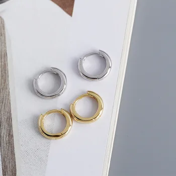 

Gold Small Hoop Earrings 925 Sterling Silver Earrings Circle Loop Ear Simple Jewelry for Women Accessories Girls Trendy Gifts