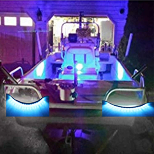Ice Blue 2 шт. 9," Boaton белый/Ледяной Синий ЖК-Свет Лодка лук понтон каяк Yacht Navigation светодиодный свет лодки Палуба свет кормовые огни - Испускаемый цвет: Ice Blue