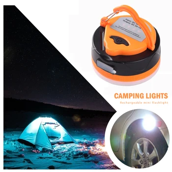 

Portable Waterproof USB Charging Camping Night Light 10 LED Outdoor Hanging Tent Lantern Emergency Lamp Flashlight with Magnet