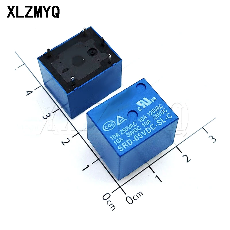 DC 12 24 V 10A 250VAC 5DIP Relés De Potência