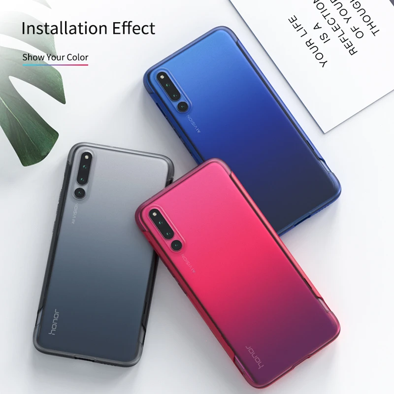 Роскошный чехол GKK Slide для Huawei Honor Magic 2 прозрачный модный жесткий Ультратонкий