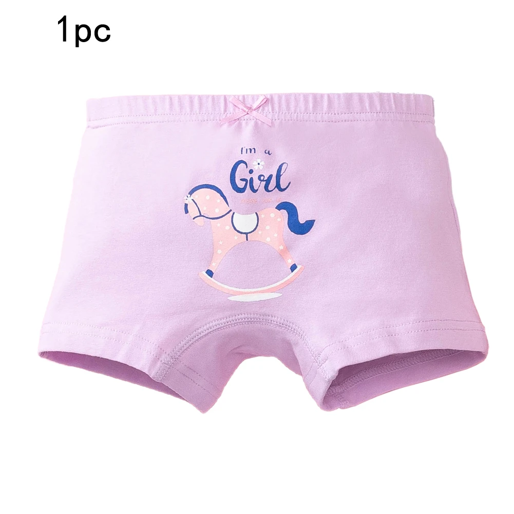 1Pc /Pack Girls Cotton Underwear Childrens Panties Baby Cartoon Boxer