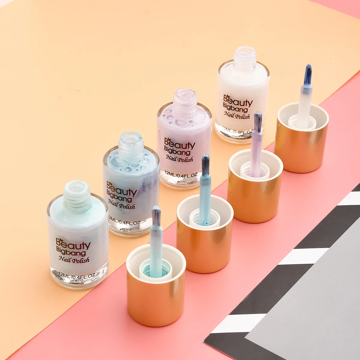 BEAUTYBIGBANG 12 мл Лак для ногтей, защита для кутикулы, отшелушивающий лак для ногтей, латексные жидкие наконечники, защитная лента, полировка, сепаратор
