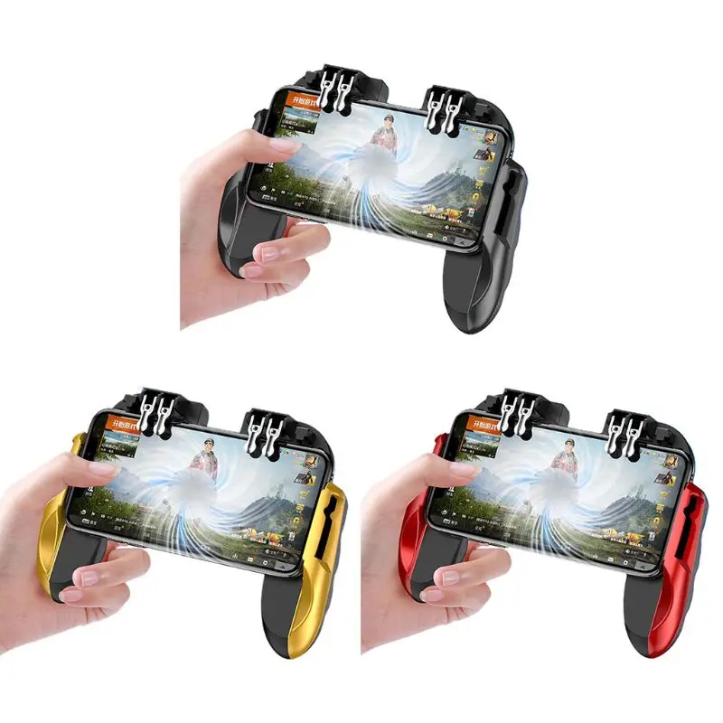 

4 Trigger Mobile Game Controllers with Fan Compatiple for PUBG COD Mobile