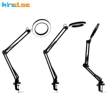 

Flexible Long Arm Desk Lamp Monern Home Office Metal Reading Light Clamp Base Dimmable Usb Tabletop Lamp