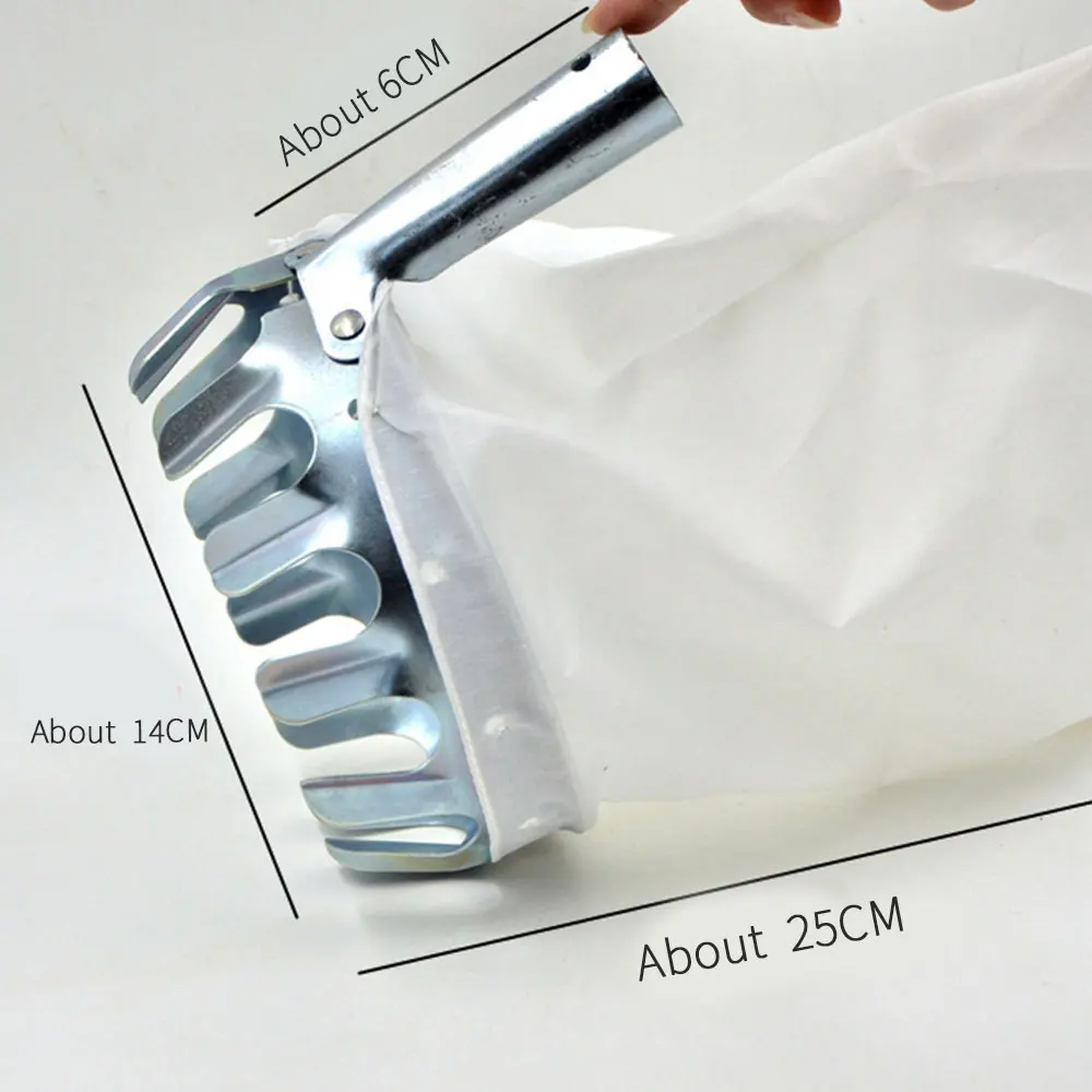 Fruit Picker Silver Hand Tool Without Pole Device Pruning Tools Portable Metal Hardware Gardening Fruit Catcher Collector