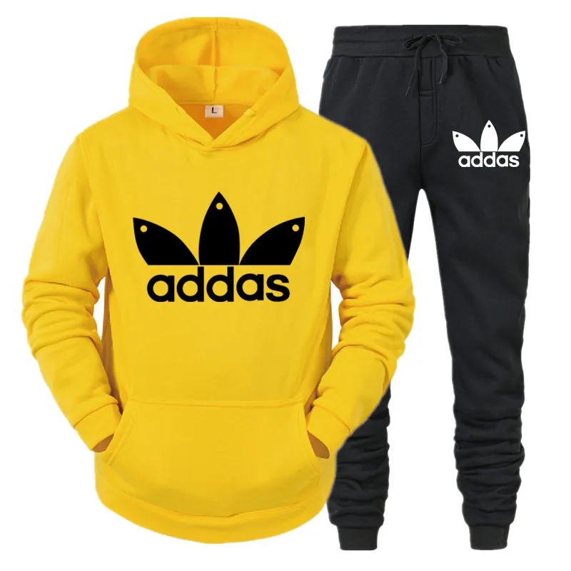 

New Autumn Men's Sets hoodies+Pants Harajuku Sport Suits Casual Men/Women Sweatshirts Tracksuit 2020 Brand Sportswear