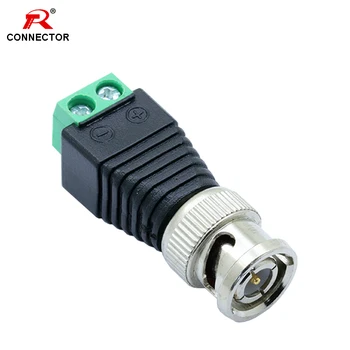 

50pcs BNC AV Balun Terminal Connector, BNC Male Plug 2 ways AV Terminal