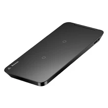 Быстрое беспроводное зарядное устройство 10 Вт QI зарядная подставка с двумя катушками дизайн Iphone X зарядная подставка