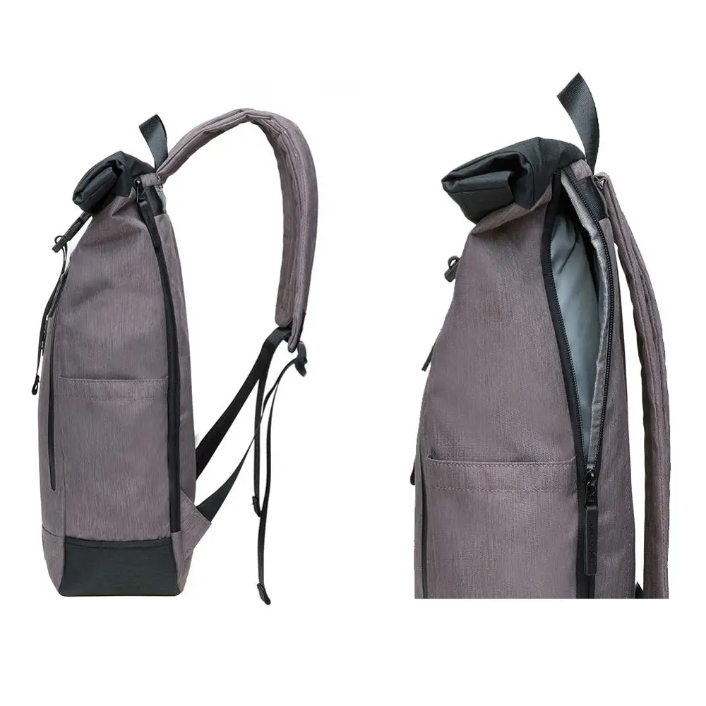 KAUKKO рулонный рюкзак повседневный винтажный рюкзак школьный рюкзак для 1" ноутбука, 45*24*14 см/15л
