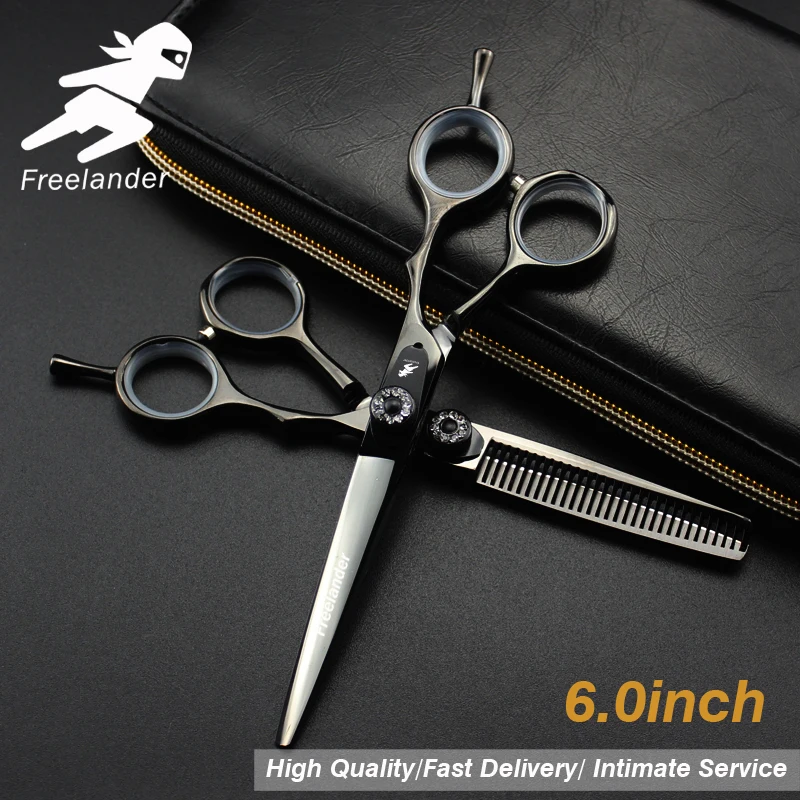 

6.0"Sale Silver Japanese Hair Scissors Japan 440C Cheap Hairdressing Scissors Thinning Shears Hairdresser Shaver Haircut