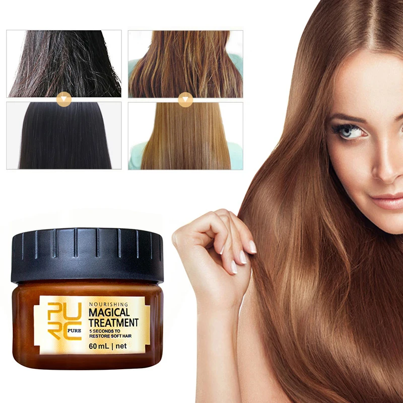 PURC Magical Keratin Hair Treatment Mask 5 Seconds Repairs Damage Hair Root Hair Tonic Keratin Hair & Scalp Treatment TSLM1