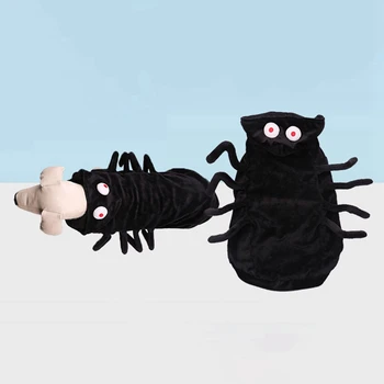 

Pet Spider Clothes Puppy Plush Spider Halloween Cosplay Costume For Dogs Cats Party Cosplay Funny Plush Spider