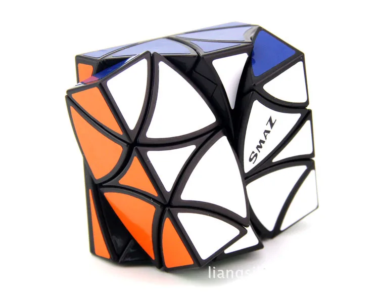 [Smaz Cut Semi-Magic Butterfly Rubik's Cube черно-белый с рисунком] Curvy Chop Cube второй слой Magic Butterfly Rubik's C