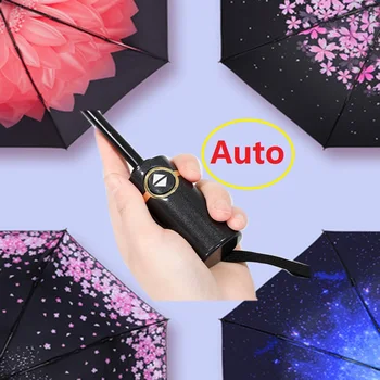 

Reverse Folding Automatic Umbrella Inverted Inside Out Sun Rain Women Umbrella 8 Ribs Strong Windproof Women's Umbrellas