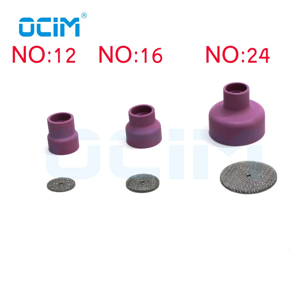 

Tig Welding Ceramic Nozzle Cups +Strainer Mesh 2.4MM For WP 9/20/17/18/26
