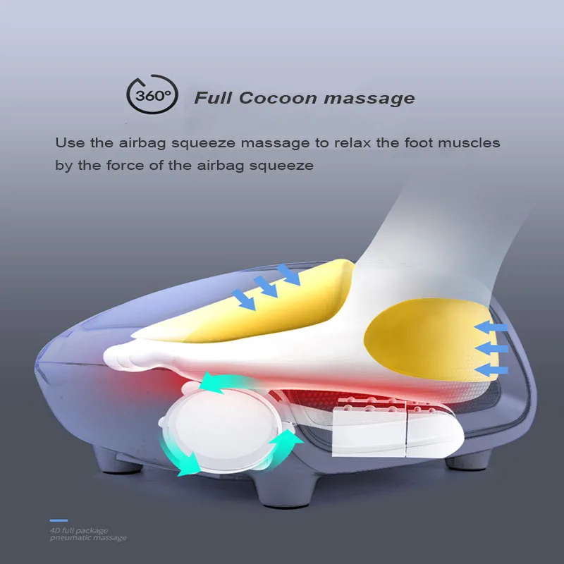 Массажное устройство для ног бытовой ног многофункциональный массажер нагревание ног воздушная подушка-массажер для ног нагревание ног