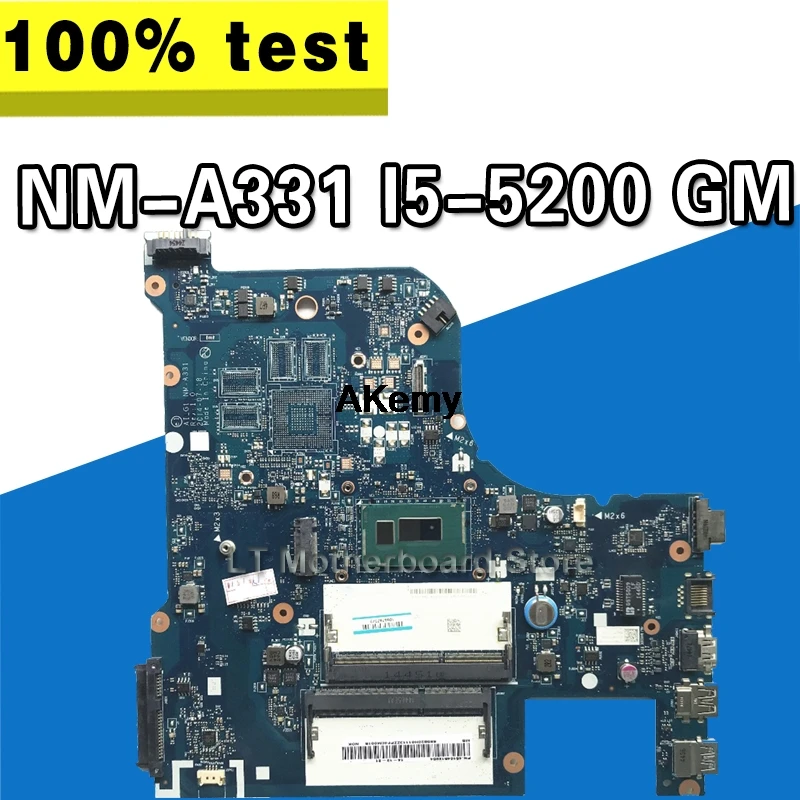 

NM-A331 motherboard For Lenovo G70-80 B70-80 Z70-80 Z70-70 motherboard AILG NM-A331 I5-5200U CPU Test 100% work original
