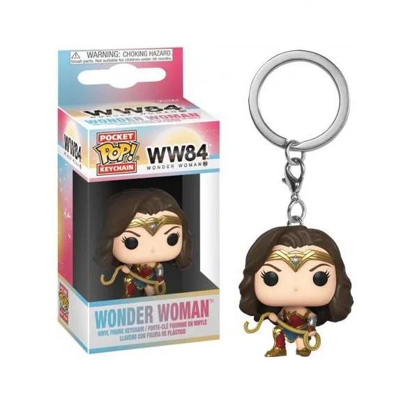thumbnail image 4 of POP NEW Movie Hero Wonder Woman Llavero de bolsillo WW84 Liga de la Justicia Mujer Maravilla Armadura dorada El mejor regalo para niños, 4 of 5