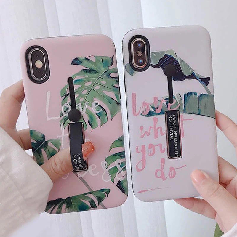 Чехлы для телефонов iPhone 11 Pro XS Max X XR 6 6S 7 8 Plus чехол подставка с кольцом держателем в