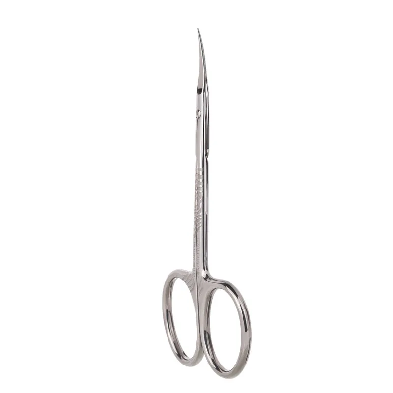 STALEKS Stainless Steel Dead Skin Scissors Russian Style Bending Eyebrow Scissors Zebra Pattern Exfoliating Nail Tools SX-20/1z 5