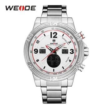 

WEIDE Watch Men Relogio Masculino Military Alarm Auto Date Complete Calendar Watch Quartz Wristwatches Luxury Fashion Men Watch