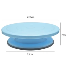 Сковородка "сделай сам" инструмент для выпечки пластиковая тарелка для торта вращающаяся противоскользящая круглая подставка для торта украшения поворотный стол для кухни