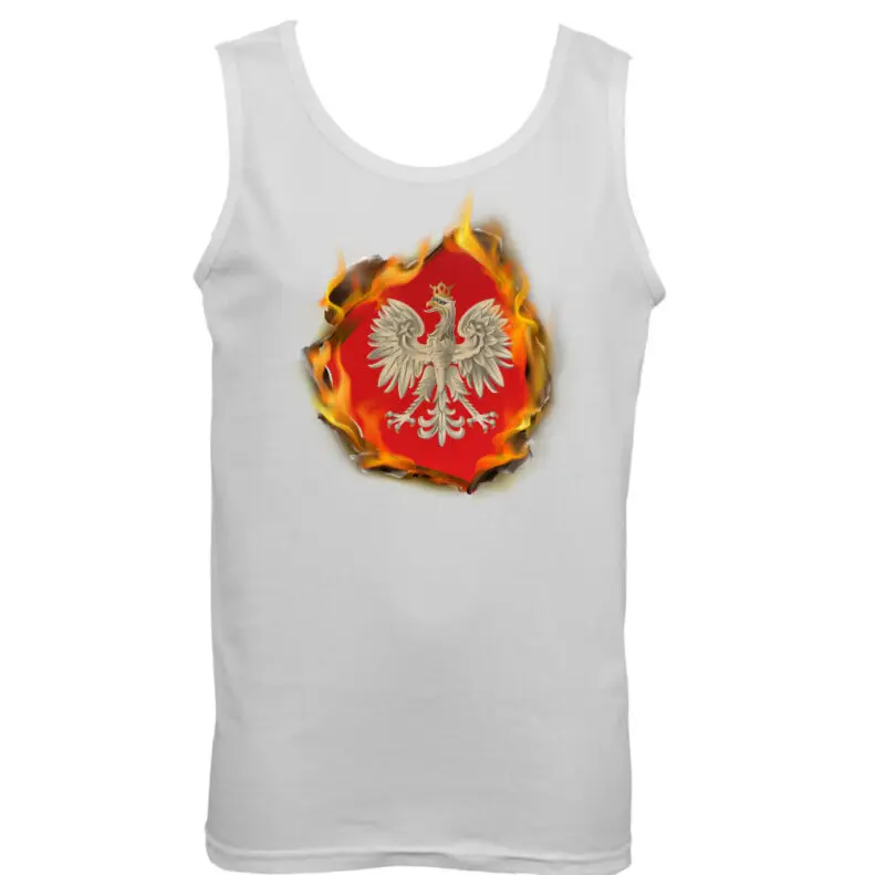 Polen Flagge Flammen Herren Politur Weste Independence Tag Polski Orzel Fu?ball | Мужская одежда