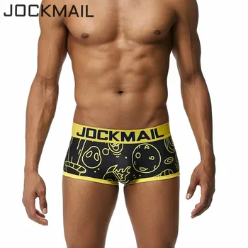 

JOCKMAIL Brand Mens Underwear Boxer shorts sexy mens trunks panties calzoncillos hombre boxer marca cuecas boxer Gay Underwear