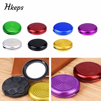 

1pc Aluminium Round Euro Coin Dispenser Holder Purse Wallet Hold Coins Tools Accessory Storage Box
