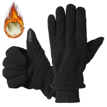 Зимний термо велосипедный перчатки полный палец фитнес для мужчин и женщин велосипед спортивный для езды на открытом воздухе теплые перчатки для езды на велосипеде на открытом воздухе