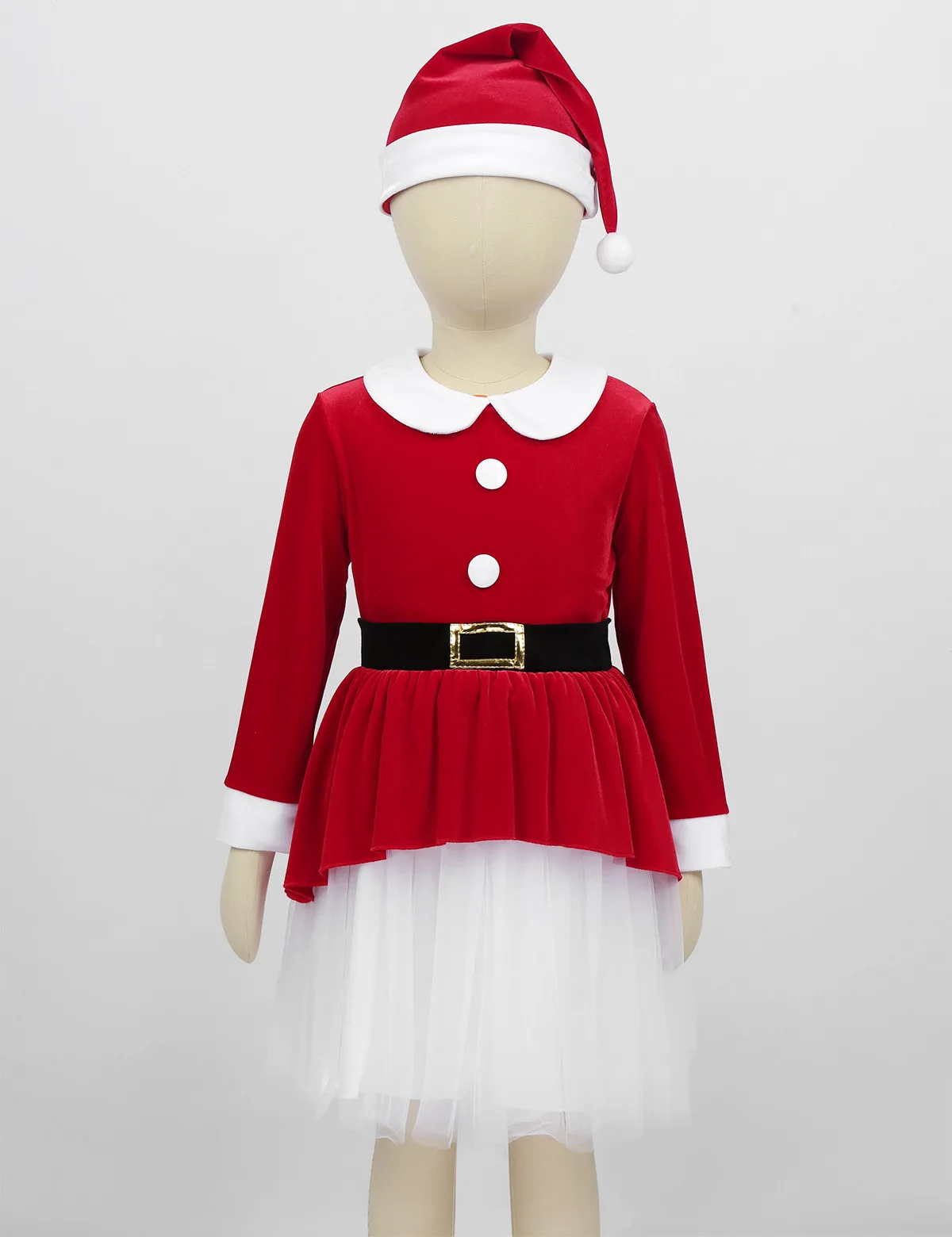 Детский маскарадный костюм Санта-Клауса, платье юбка для танцев комплект униформы для девочек, одежда для ролевых игр на Хэллоуин, Рождество костюм на год