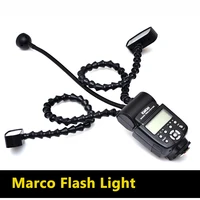 K-808 K808 Camera Macro Flash Light Twin Lite Flexible Universal Macro LED Speedlight for DSLR Camera Canon Sony Nikon 2