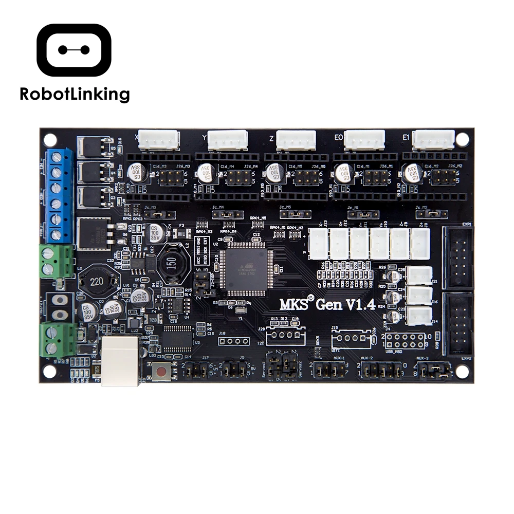 Последний 3D принтер MKS Gen V1.4 плата управления Mega 2560 R3 Материнская RepRap Ramps1.4