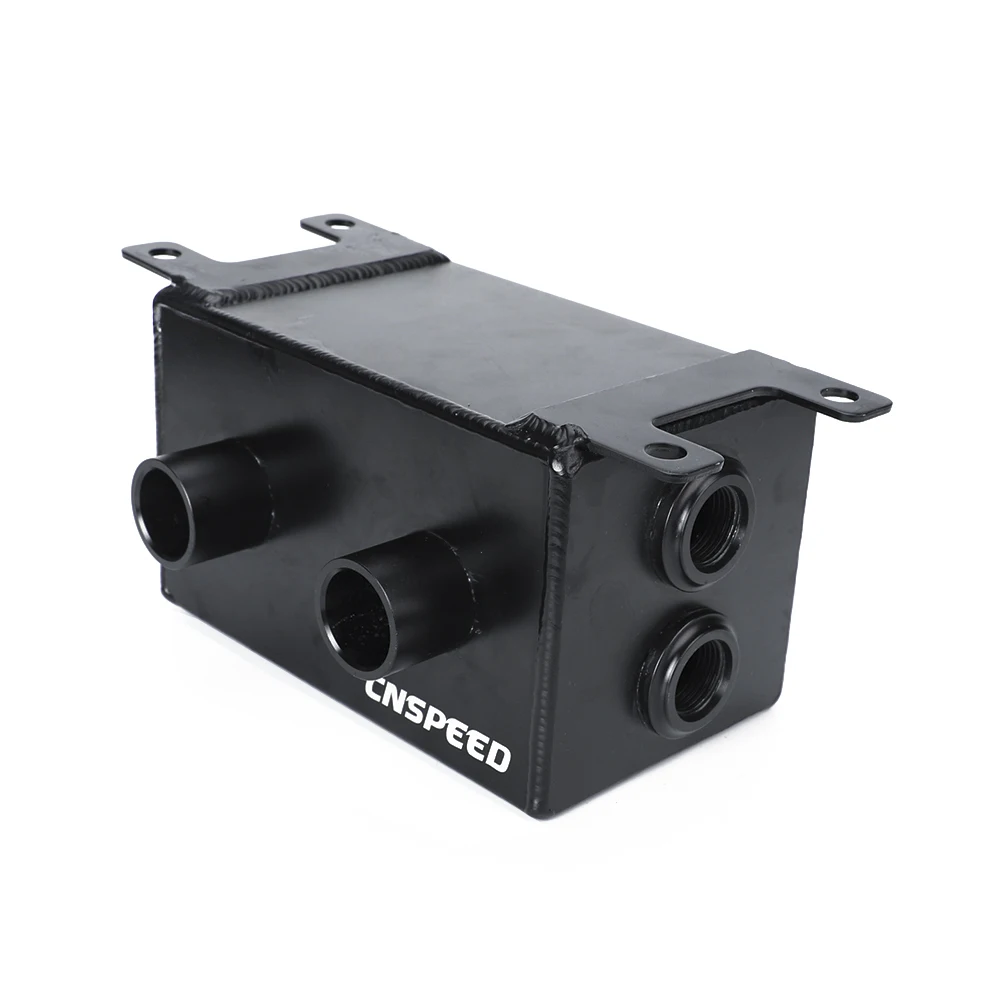 CNSPEED черный алюминиевый маслоуловитель резервуар с дыхательным Fliter Baffled YC101444