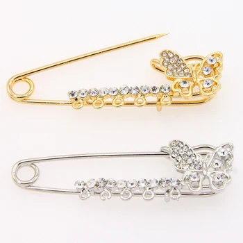 

DIY fashion crystal bow cardigan sweater brooch, brooch metal scarf button collar, DIY pendant pin