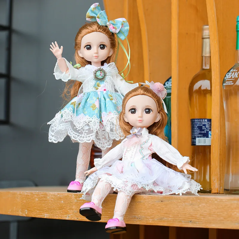 32 см BJD кукла 1/6 с цветочной юбкой в стиле кантри аксессуары для одежды 22 подвижных
