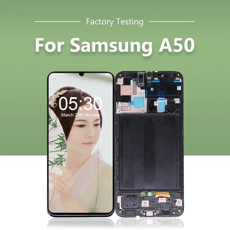 Для Samsung Galaxy A50 A505 ЖК дисплей сенсорный экран дигитайзер + рамка в сборе A505FN/DS A505F