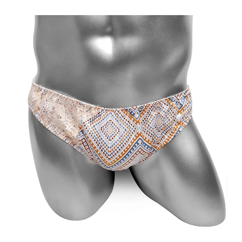 

Блестящие мягкие трусики с кружевом, мужское нижнее белье, трусы, нижнее белье, сексуальное нижнее белье, с низкой посадкой, экзотические Гей Трусы-шорты