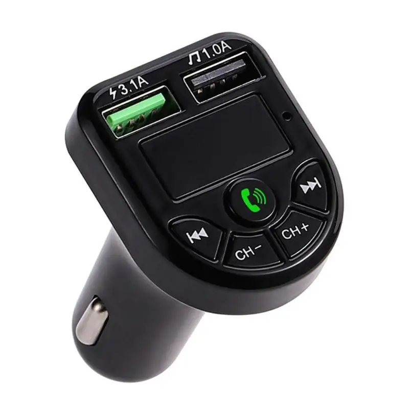 Fm-передатчик Bluetooth 5,0, беспроводной автомобильный комплект громкой связи, mp3-плеер, USB зарядное устройство, частотный диапазон отклика 87,5-108,0 МГц