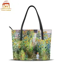 Monet сумка Monet сумки с верхней ручкой уличная трендовая кожаная сумка с принтом высокое качество большие женские сумки