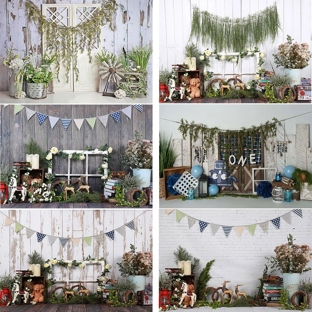 Spring Newborn Baby Birthday Photo Background Flowers Grass Children Kids 1st Photography Backdrop Shoot Props | Электроника