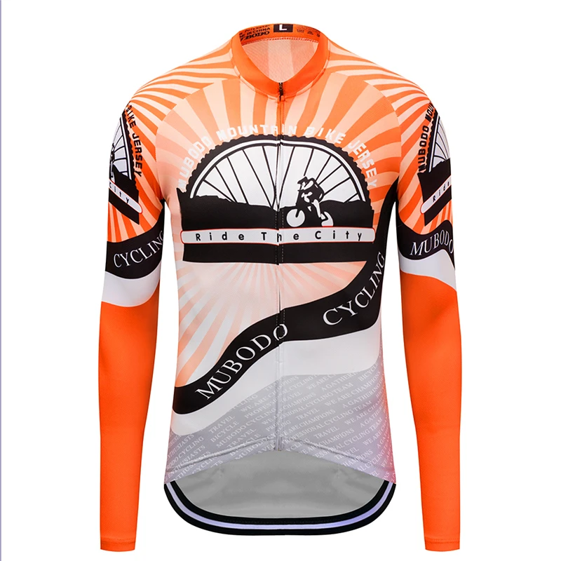 MU-019 Rapha Велоспорт Джерси для мужчин велосипед с длинным рукавом Велоспорт Джерси одежда Pro комплект женских купальных костюмов ciclismo открытый мотокросса Джерси mtb - Цвет: MU-019