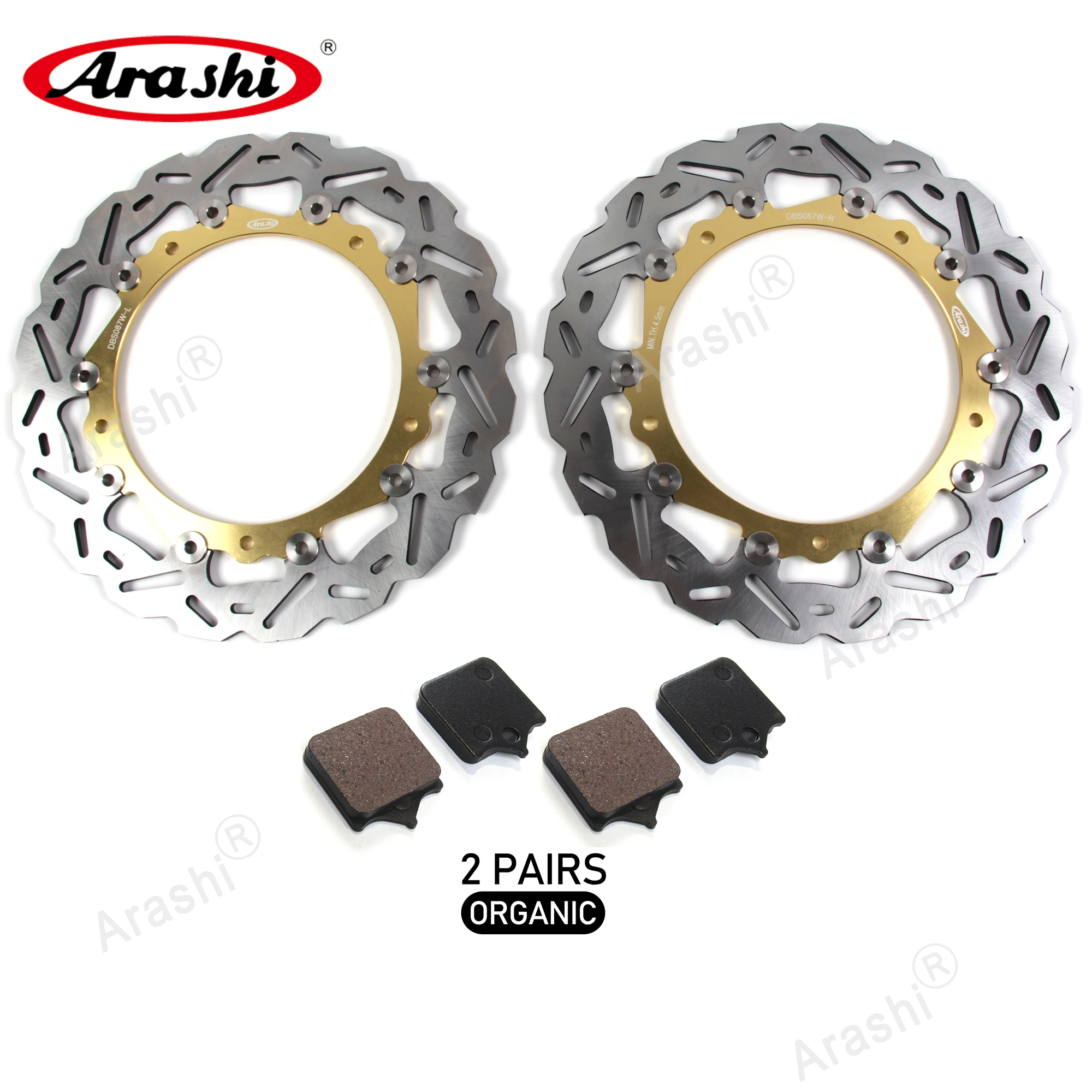 US $170.98 ARASHI Front Brake Discs Pads For BMW S 1000 RR 20102013 CNC Brake Disks Rotor Pad S1000RR 2010 2011 2012 2013 Accessories