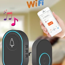 Doorbell Waterproof Chime Us-Plug Welcome Remote Smart-Door Intelligent Home EU 300m