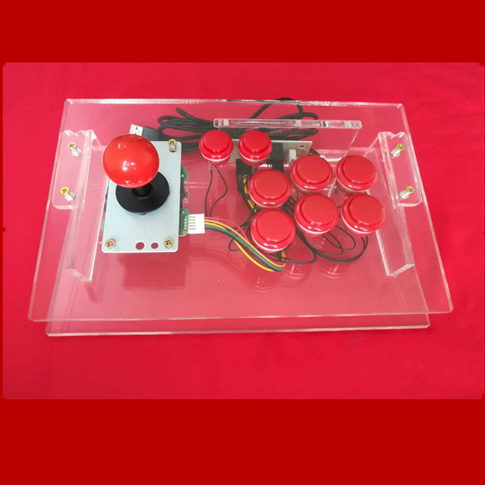  Arcade Joystick Arcylic transparent USB Fighting Stick Gaming Controller Gamepad Video Game For PC 