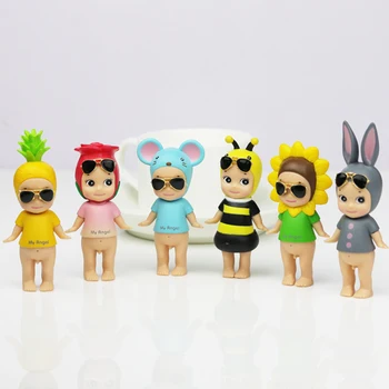 

Car Ornament Cartoon Cute Glasses Cupid Angel Doll Baby Model Auto Dashboard Trim Decoration Toy Accessories Adornment Gifts