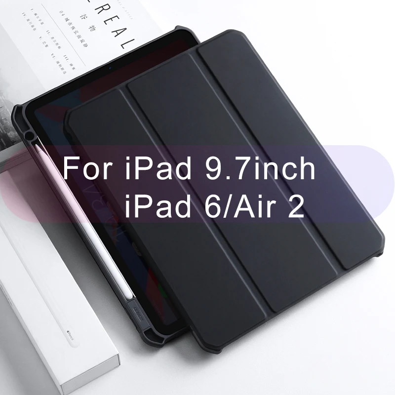 Xundd защитный чехол для планшета для iPad Pro 12,9 анти-капля Магнитный карандаш с держателем ручки ТПУ силиконовый чехол Защита, подушка безопасности - Цвет: Ipad 9.7inch